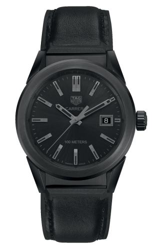 TAG Heuer Carrera Quartz 36 Stainless Steel PVD / Black / Calf